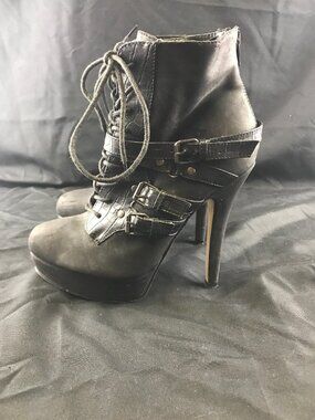 Just Fabulous Steampunk Boots Heels Buckles Size 7 Kg X3 Sexy Clubwear